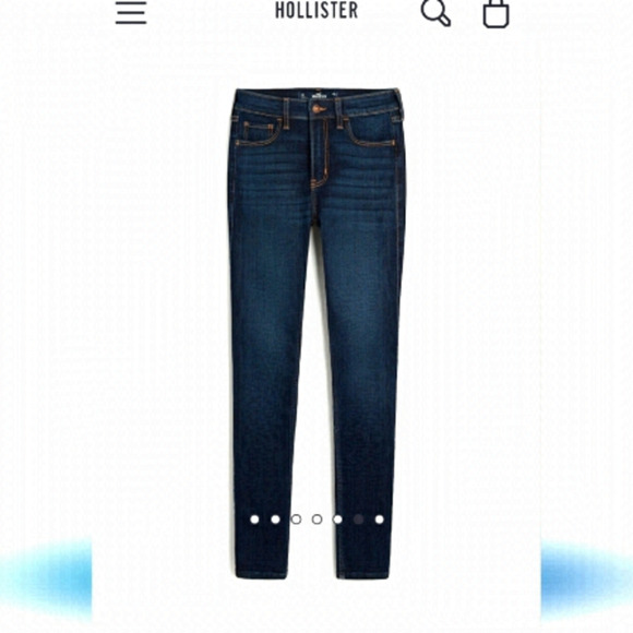 Hollister High-Rise Dark Wash Skinny Jeans Size W26 L32 - Picture 1 of 13